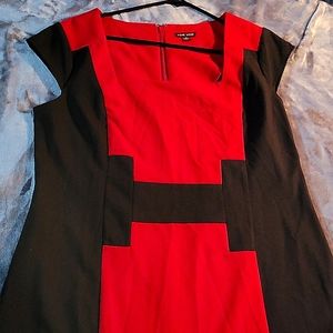 Voir Voir Red/Black 12 Dress